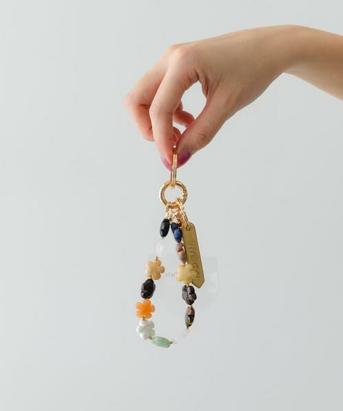 RODE SKO / ロデスコ キーホルダー・ストラップ | hashibami　フラワー天然石スマホハンドストラップ（その他1）
