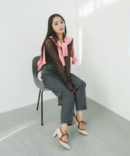 RODE SKO / ロデスコ パンプス | 『別注』AJUGA.×RODE SKO　『MADE IN JAPAN』チャンキーヒールリボンパンプス | 詳細2