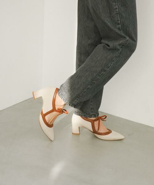 RODE SKO / ロデスコ パンプス | 『別注』AJUGA.×RODE SKO　『MADE IN JAPAN』チャンキーヒールリボンパンプス | 詳細6