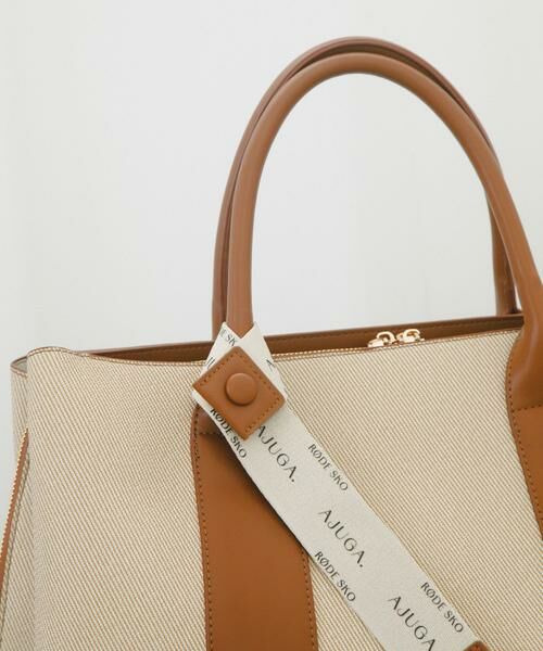 RODE SKO / ロデスコ トートバッグ | 『別注』AJUGA.×RODE SKO　ロゴリボン付ビッグトート | 詳細10