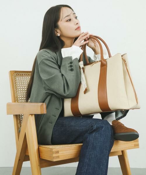 RODE SKO / ロデスコ トートバッグ | 『別注』AJUGA.×RODE SKO　ロゴリボン付ビッグトート | 詳細2