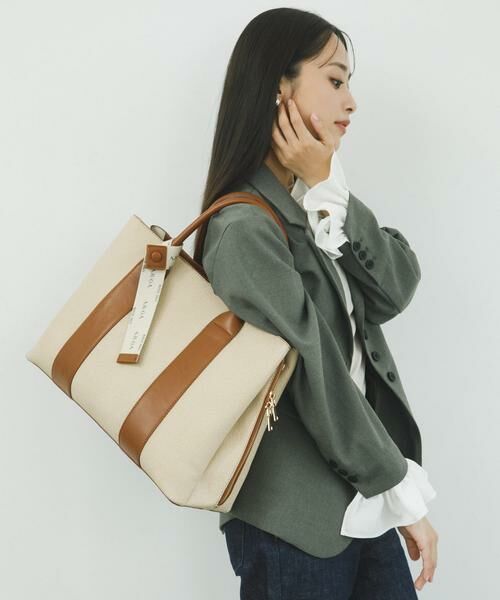 RODE SKO / ロデスコ トートバッグ | 『別注』AJUGA.×RODE SKO　ロゴリボン付ビッグトート | 詳細3