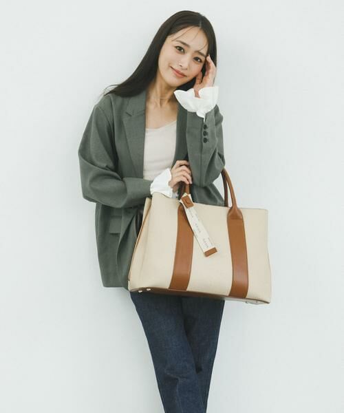 RODE SKO / ロデスコ トートバッグ | 『別注』AJUGA.×RODE SKO　ロゴリボン付ビッグトート | 詳細4