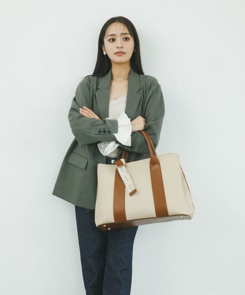 RODE SKO / ロデスコ トートバッグ | 『別注』AJUGA.×RODE SKO　ロゴリボン付ビッグトート | 詳細5