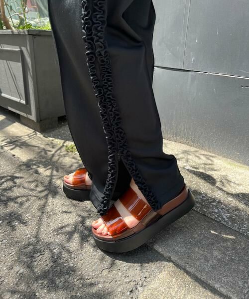 RODE SKO / ロデスコ サンダル | TEMPERATE　ENZOクリアカラーサンダル（ブラウン）