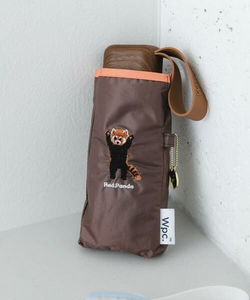 RODE SKO / ロデスコ 傘 | Wpc.　アニマル刺繍日傘（ブラウン）