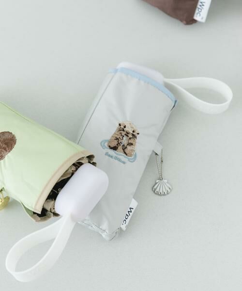 RODE SKO / ロデスコ 傘 | Wpc.　アニマル刺繍日傘（ライトグレー）