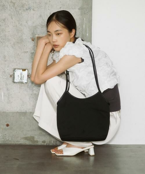 RODE SKO / ロデスコ トートバッグ | hun RODESKO　Dual pouch tote（ブラック）