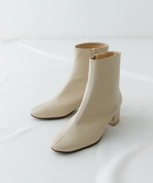 **RODE SKO / ロデスコ ブーツ(ショート丈) | 『MADE IN JAPAN』EMELINA プレーンブーツ(IVORY)