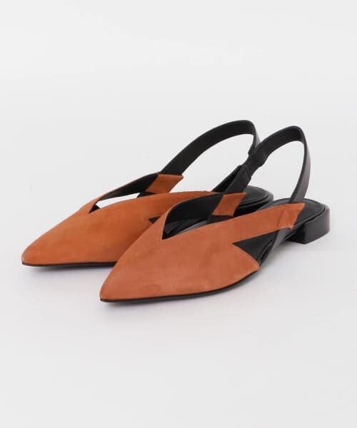 ＊＊RODE SKO / ロデスコ サンダル | SEPT STORE　ポインテッドトゥバックストラップサンダル（BRICK）