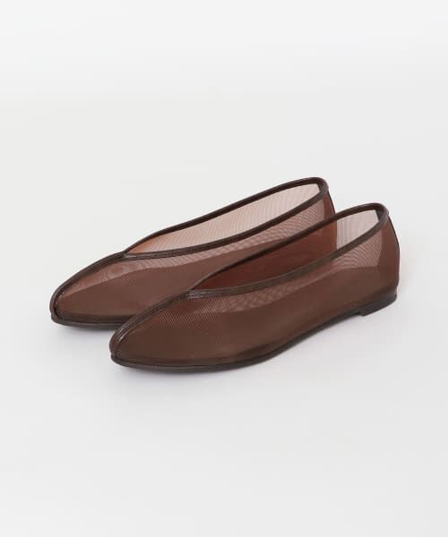 ＊＊RODE SKO / ロデスコ バレエシューズ | 『MADE IN JAPAN』ELLEKE チュールフラットシューズ（BROWN）