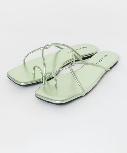 ＊＊RODE SKO / ロデスコ サンダル | HETA 細ストラップサンダル（METALGREEN）