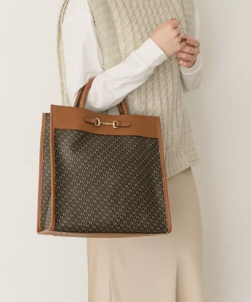 ＊＊RODE SKO / ロデスコ トートバッグ | モノグラムビットトートバッグ（BROWN）