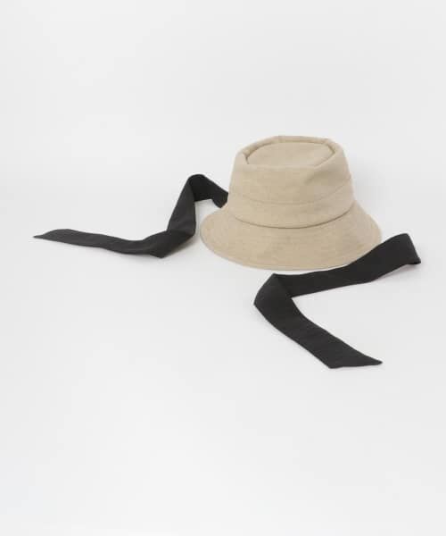 ＊＊RODE SKO / ロデスコ ハット | 2WAYリボンバケットハット（BEIGE）