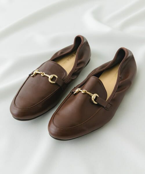 u*i様 HERMES ブラウン ポインテッドトゥ ローファー 35 kh7009_01.jpg