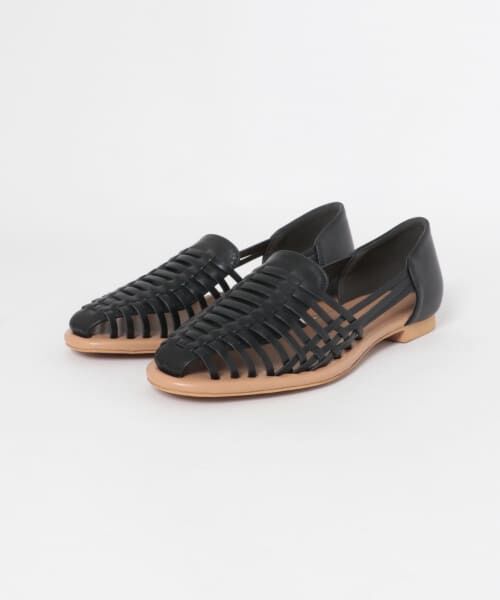 ＊＊RODE SKO / ロデスコ サンダル | 編み込みメッシュサンダル（BLACK）