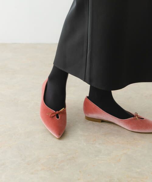 【23.5センチ】イタリア製　定価4万円　リボンパンプス　ワインレッド ワイン レッド パンプス シューズの通販 | BuyShoes.Shop