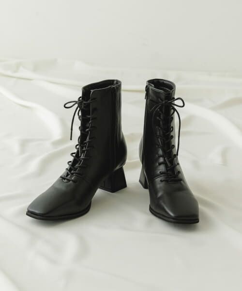 ＊＊RODE SKO / ロデスコ ブーツ（ショート丈） | 5.5cmレースアップブーツ（BLACK）