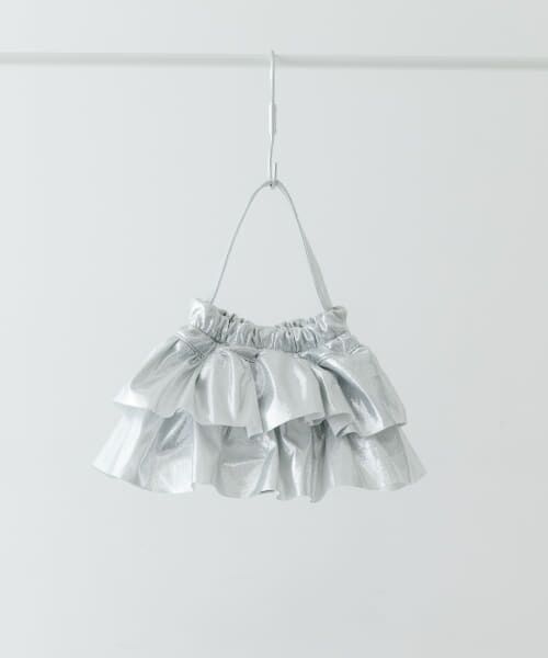 ＊＊RODE SKO / ロデスコ ショルダーバッグ | フリルメタリックミニバッグ（SILVER）