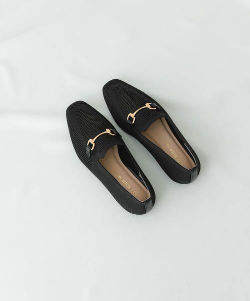 ＊＊RODE SKO / ロデスコ フラットシューズ | ビット付ニットローファー（BLACK）