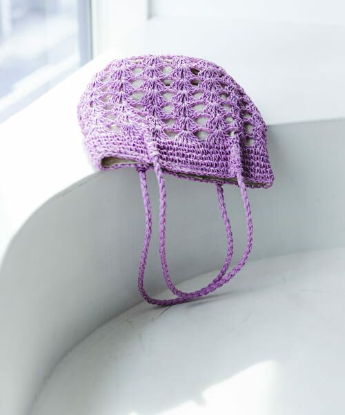 ＊＊RODE SKO / ロデスコ トートバッグ | ペーパー透かし柄トートバッグ（LILAC）