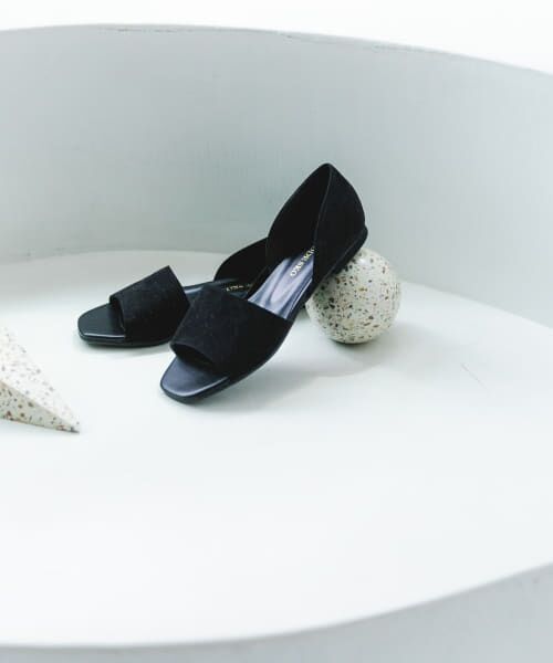 ＊＊RODE SKO / ロデスコ サンダル | 『MADE IN JAPAN』セパレートフラットサンダル（BLACK）