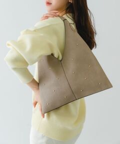 スタッズサンカクトートバッグ