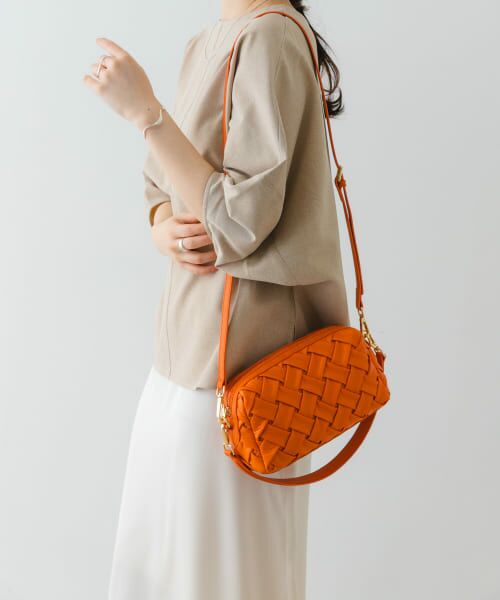 ＊＊RODE SKO / ロデスコ ショルダーバッグ | メッシュライクショルダーバッグ（ORANGE）