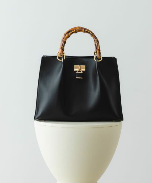 ＊＊RODE SKO / ロデスコ ハンドバッグ | バンブースクエアミドルバッグ（BLACK）