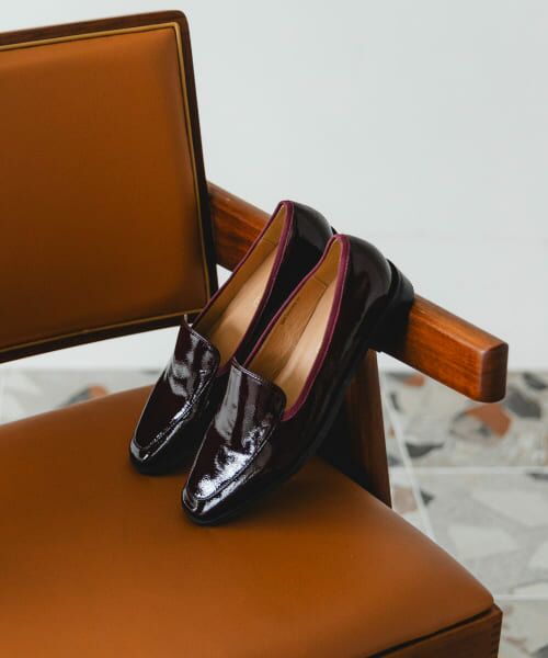 ＊＊RODE SKO / ロデスコ フラットシューズ | エナメルローファー（WINE）