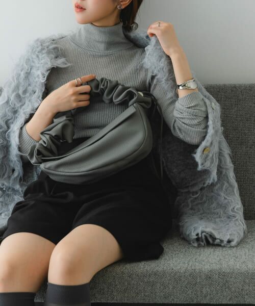 ＊＊RODE SKO / ロデスコ ハンドバッグ | ギャザーハンドルバッグ（GRAY）