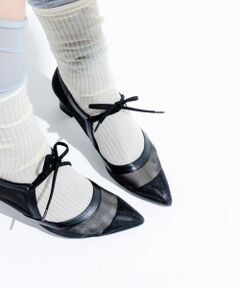 『MADE IN JAPAN』チャンキーヒールリボンパンプス