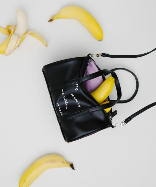 ＊＊RODE SKO / ロデスコ ボストンバッグ | Pas De DANSE　Letter Boston mini（BLACK）