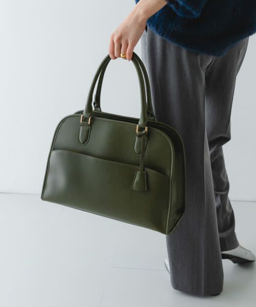 kastane ノベルティ チャーム付きスウェードボストンバッグ kastane ノベルティ チャーム付きスウェードボストンバッグ 超