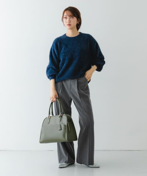 kastane ノベルティ チャーム付きスウェードボストンバッグ kastane ノベルティ チャーム付きスウェードボストンバッグ
