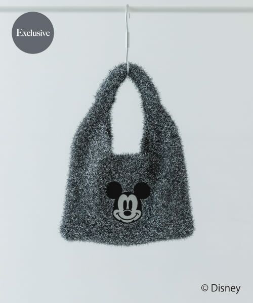 ＊＊RODE SKO / ロデスコ トートバッグ | 『別注』MICKEY/ワンハンドルラメニットバッグ（BLACK）