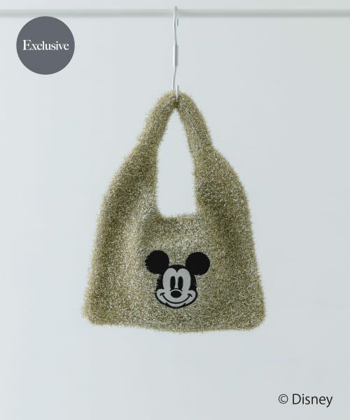 ＊＊RODE SKO / ロデスコ トートバッグ | 『別注』MICKEY/ワンハンドルラメニットバッグ（GOLD）