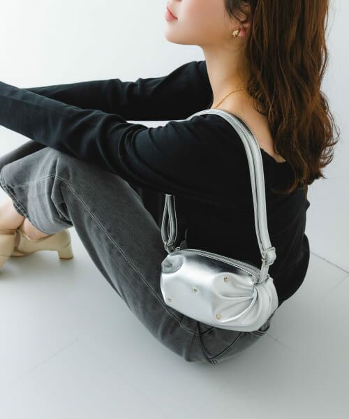 ＊＊RODE SKO / ロデスコ ショルダーバッグ | ハートスタッズミニショルダーバッグ（SILVER）