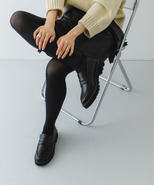 【極美品】RODE SKO プラットフォームローファー　38 ブラック RODE SKO ローファー プラットフォームローファー レディース