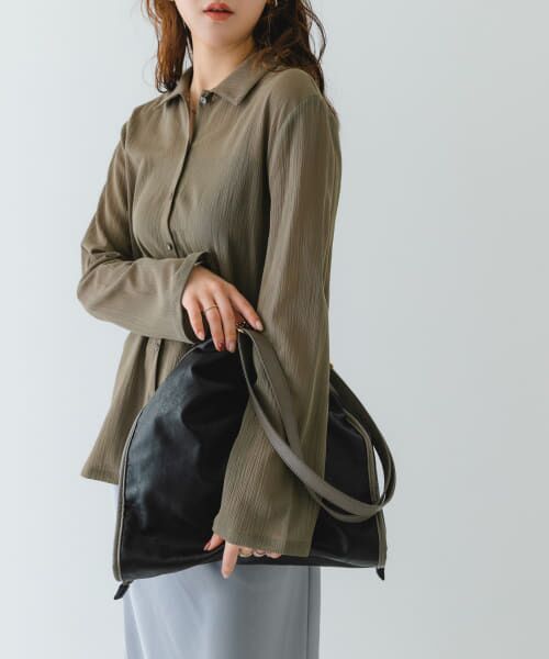 ＊＊RODE SKO / ロデスコ ショルダーバッグ | ウォッシャブルドロストショルダーバッグ（BLACK）