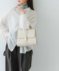 サブバッグ付フラップハンドバッグ