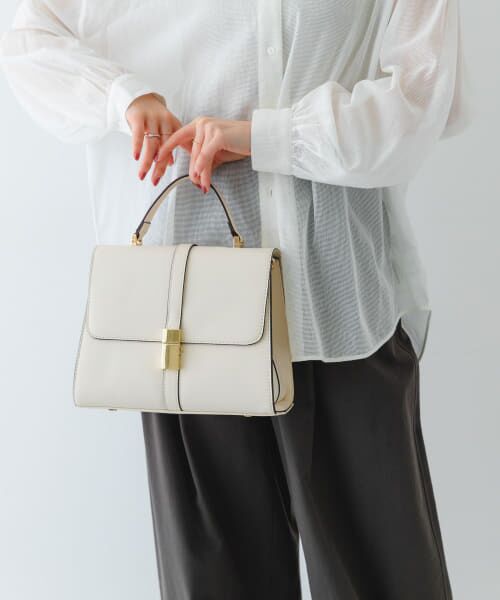 【美品】RODE SKO フラップハンドバッグ ロデスコ ベージュ RODE SKO ハンドバッグ サブバッグ付フラップハンドバッグ