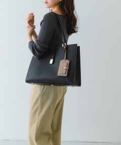 パスケース付フラップトートバッグ