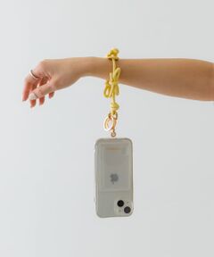 Hashibami　レザーリボンスマホハンドストラップ