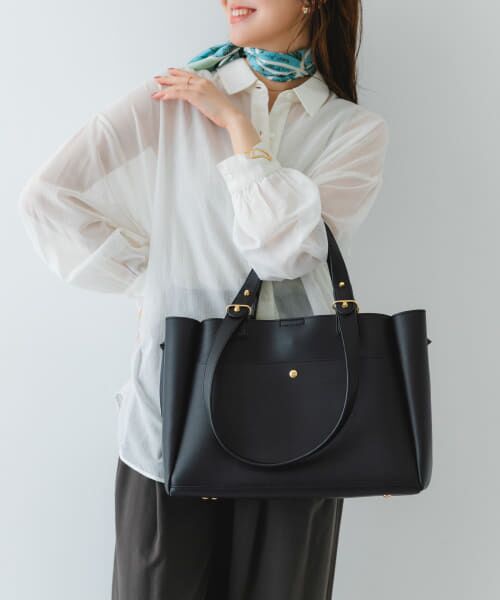 ＊＊RODE SKO / ロデスコ トートバッグ | サイドファスナー2WAYトートバッグ（BLACK）