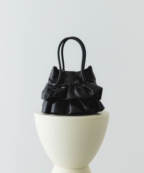 ＊＊RODE SKO / ロデスコ ハンドバッグ | フリルショルダーハンドバッグ（BLACK）