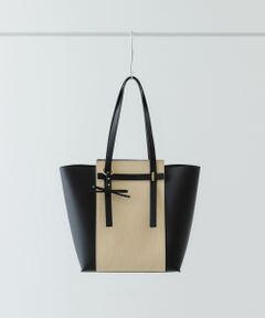 キャンバスライクチャームトートバッグ