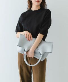 センターステッチVカットトートバッグ