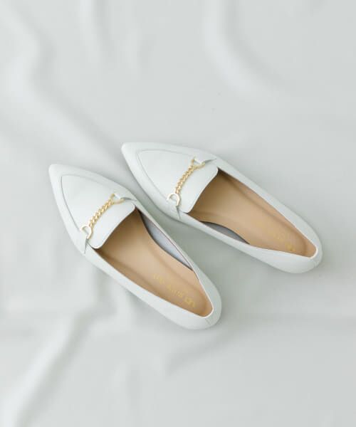 ＊＊RODE SKO / ロデスコ フラットシューズ | 『MADE IN JAPAN』プチチェーンフラットシューズ（WHITE）