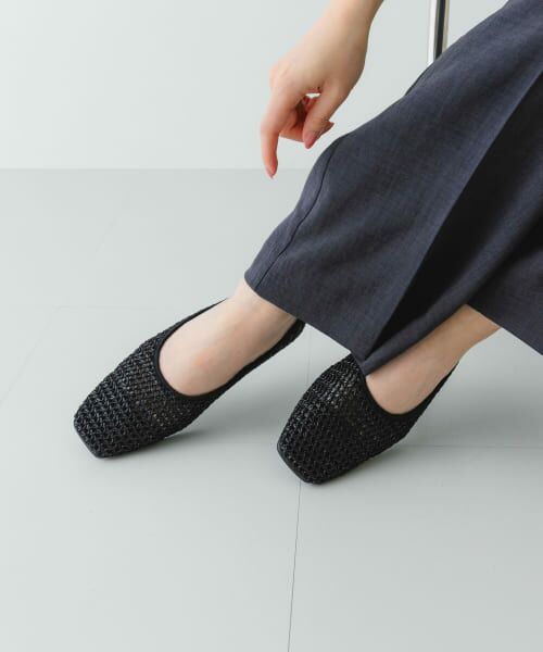 セール】 『MADE IN JAPAN』スクエアメッシュフラットシューズ